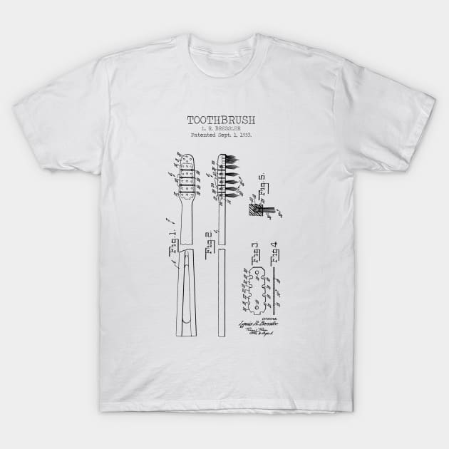 TOOTHBRUSH patent T-Shirt by Dennson Creative